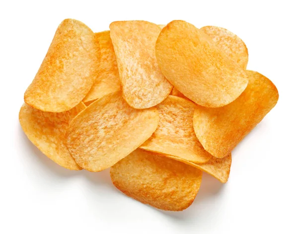 Potatischips isolerade — Stockfoto