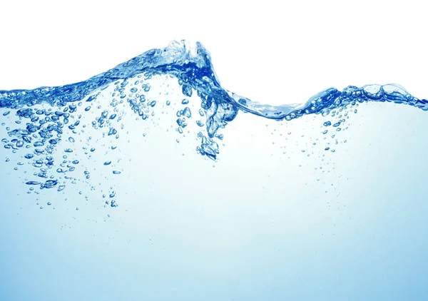 Água sobre fundo branco — Fotografia de Stock