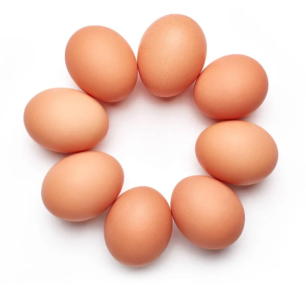 Conjunto de ovo isolado — Fotografia de Stock