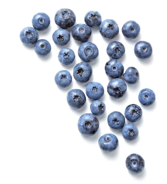 Blueberry owoce na białym tle — Zdjęcie stockowe