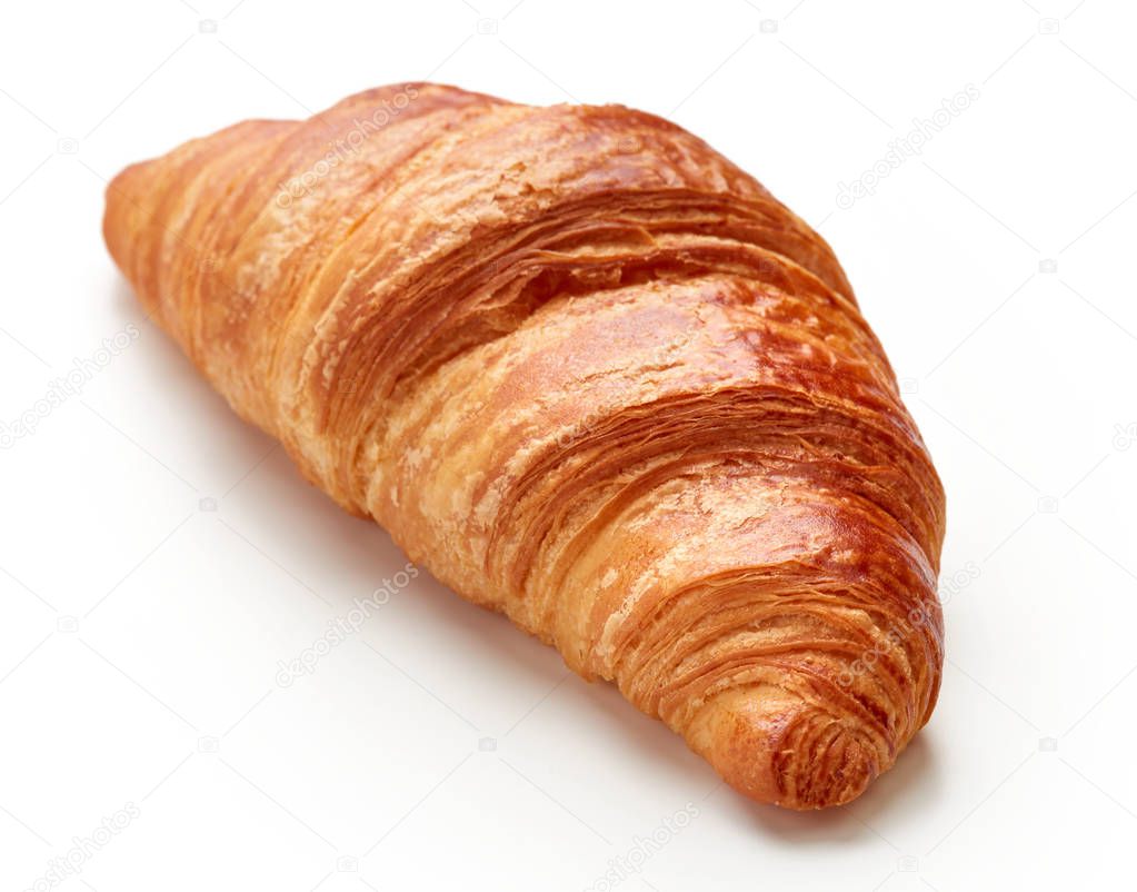 croissant on white