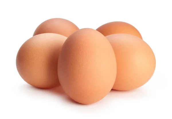 Zbiór jaj na białym tle — Zdjęcie stockowe