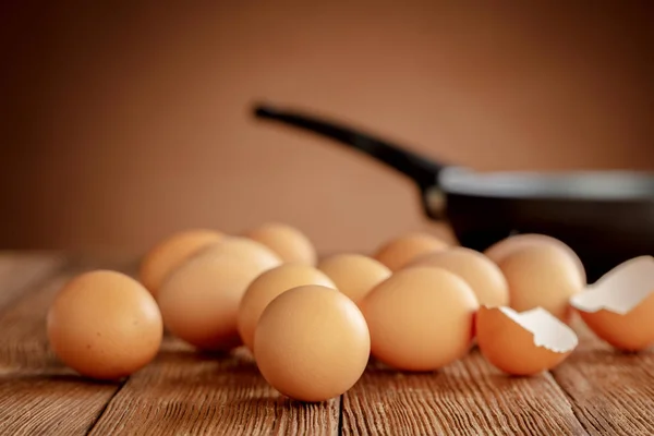 Huevos con sartén — Foto de Stock