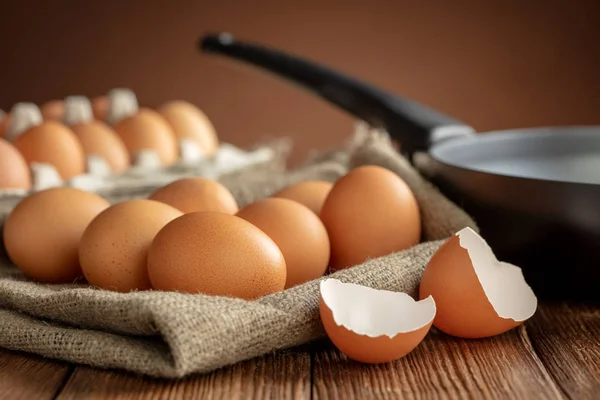 Huevos con sartén — Foto de Stock