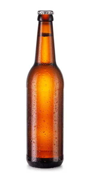 Brown bottle of beer — Stock Photo, Image