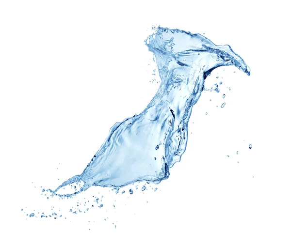 Blue water splash — Stock Photo, Image