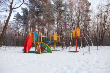 Kışın bir oyun alanı