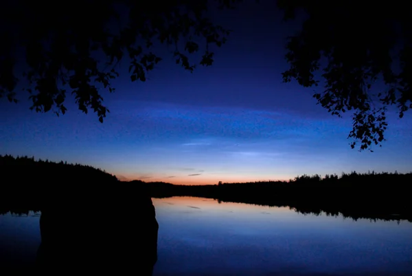Blue hour over a lake