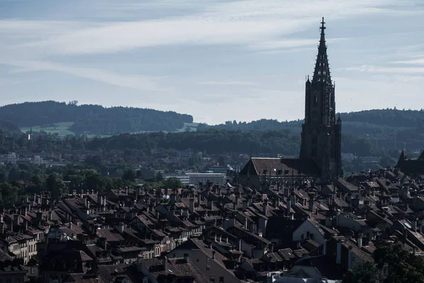 Cityscape atas ibukota Bern — Stok Foto