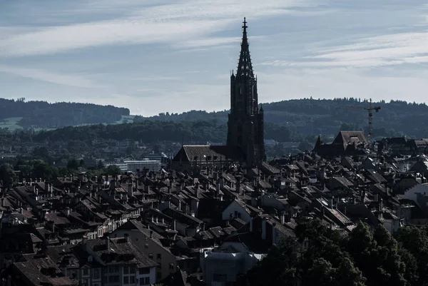Başkent Bern üzerinde Cityscape — Stok fotoğraf