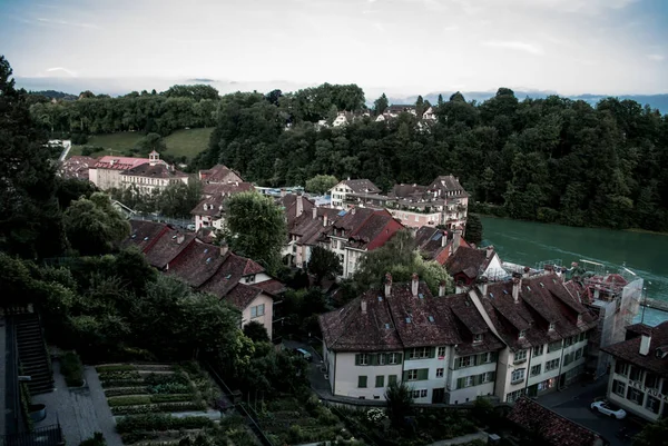 Bern'deki evlerin görüntüsü — Stok fotoğraf