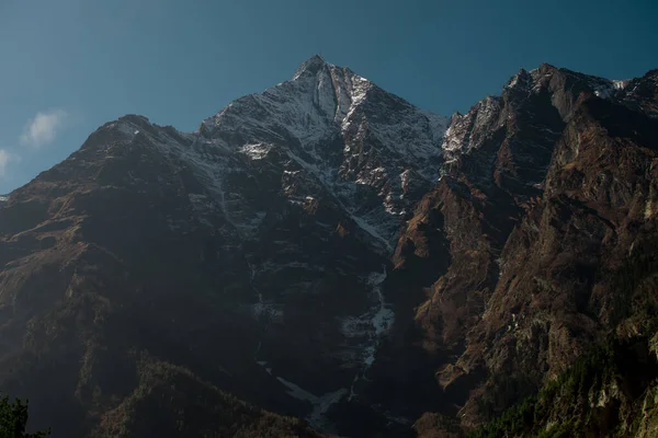 Escursioni Montagna Innevate Annapurna Circuit Himalaya Nepal Asia — Foto Stock