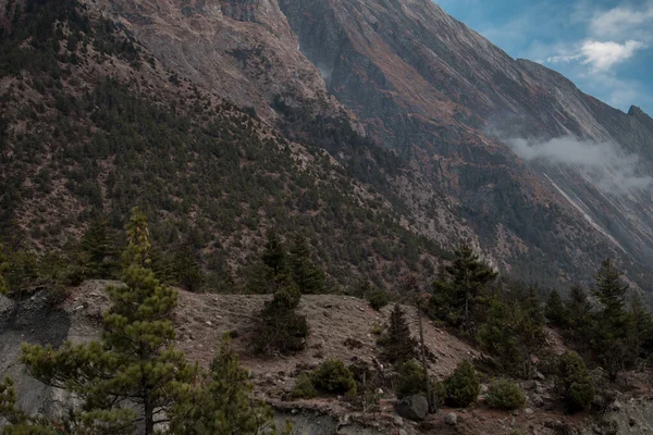 Mountain Pisang Circuito Trekking Annapurna Himalaya Nepal Asia — Foto Stock