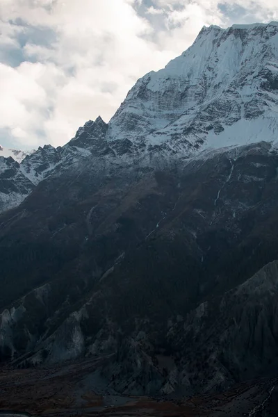 Mountain Trekking Circuito Dell Annapurna Valle Del Fiume Marshyangdi Himalaya — Foto Stock