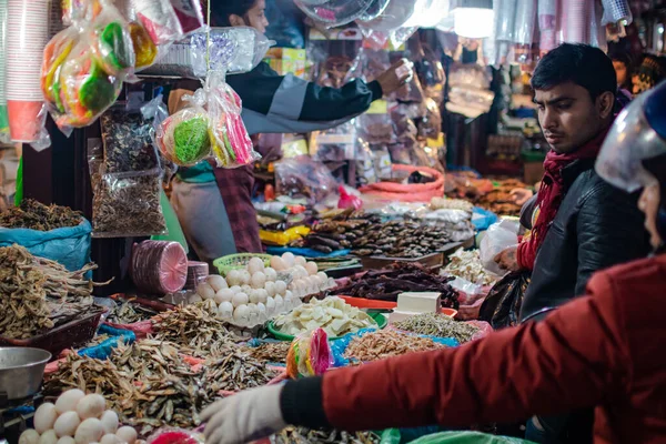 Kathmandu Nepal Dicembre 2019 Persone Non Identificate Partecipano Mercato Locale — Foto Stock