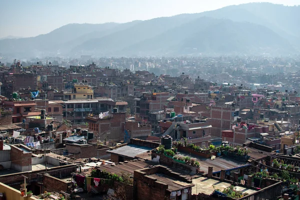 Bhaktapur Katmandú Nepal Diciembre 2019 Vista Del Paisaje Urbano Desde — Foto de Stock