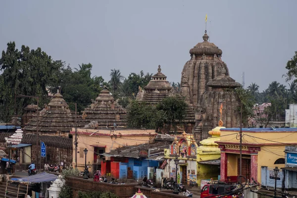 Bhubaneswar Índia Fevereiro 2020 Vista Sobre Templo Ananta Basudeva Pelo — Fotografia de Stock
