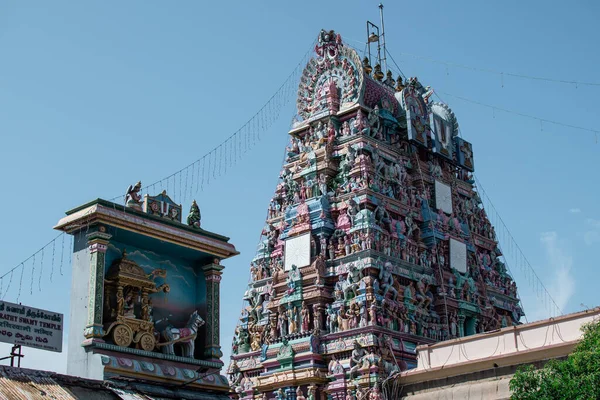 Chennai India February 2020 View Sri Parthasarathy Temple Blue Sky — Stock Photo, Image