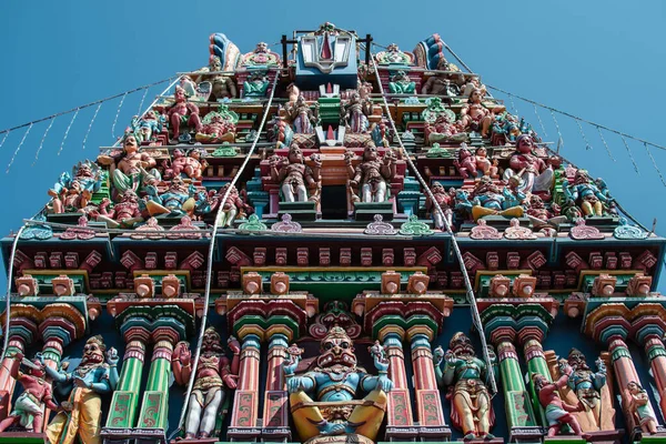 Chennai India February 2020 Wall Sri Parthasarathy Temple Colorful Hindu — Stock Photo, Image