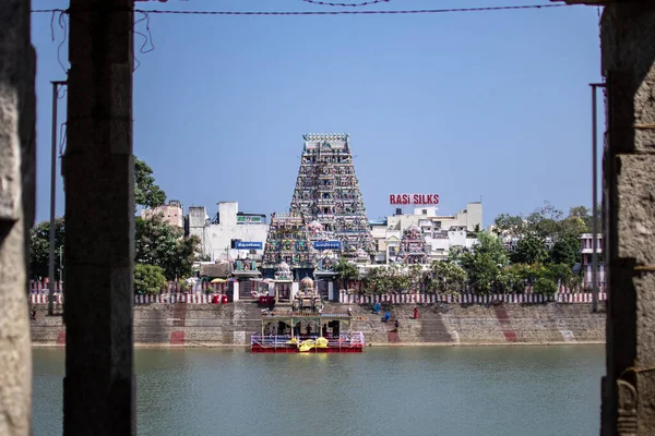 Chennai India Februari 2020 Zicht Kapaleeshwarar Tempel Van Overkant Van — Stockfoto