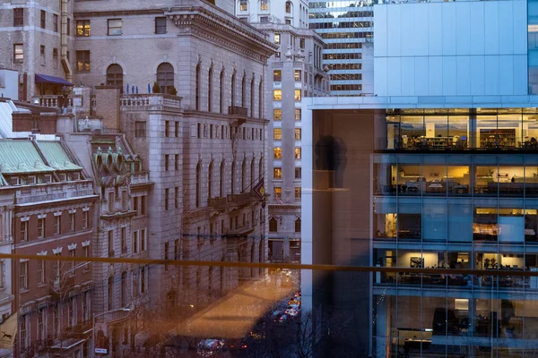 New York 'ta. Manhattan 'ın inanılmaz şehir manzaraları.