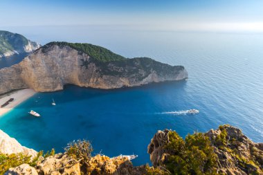 İnanılmaz Navagio beach, Zakynthos Adası