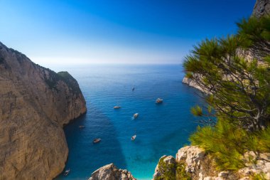 İnanılmaz Navagio beach, Zakynthos Adası