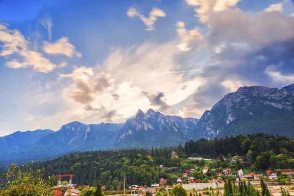 Nubes Las Montañas Montañas Bucegi Rumania — Foto de Stock