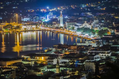 Zanbte görünümü tarafından gece, Zakynthos Island, Yunanistan