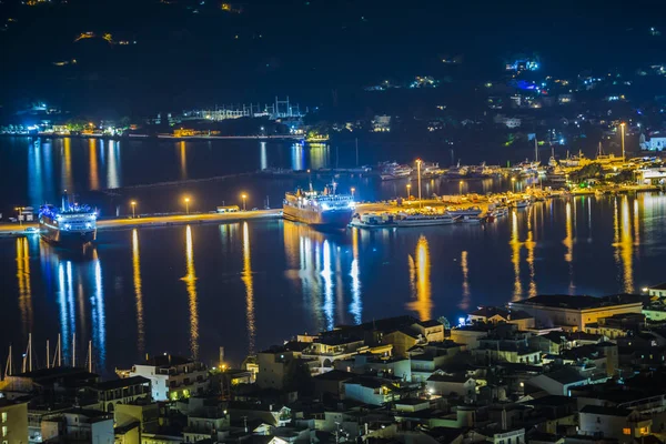 Zanbte görünümü tarafından gece, Zakynthos Island, Yunanistan