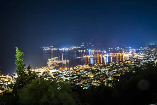 Zanbte görünümü tarafından gece, Zakynthos Island, Yunanistan
