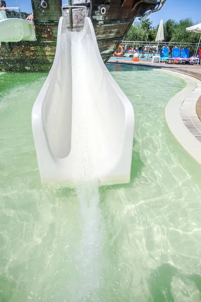 Slides Waterpark Zakynthos Island — Stock Photo, Image