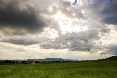 Gün batımında bulutlar