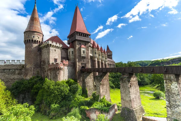 Старий Середньовічний Замок Замок Corvimesti Хунедоара Румунія — стокове фото