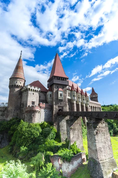 Старий Середньовічний Замок Замок Corvimesti Хунедоара Румунія — стокове фото