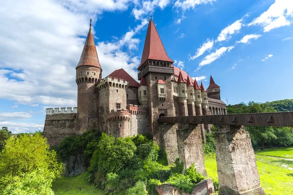 Старий Середньовічний Замок Замок Corvimesti Хунедоара Румунія — стокове фото