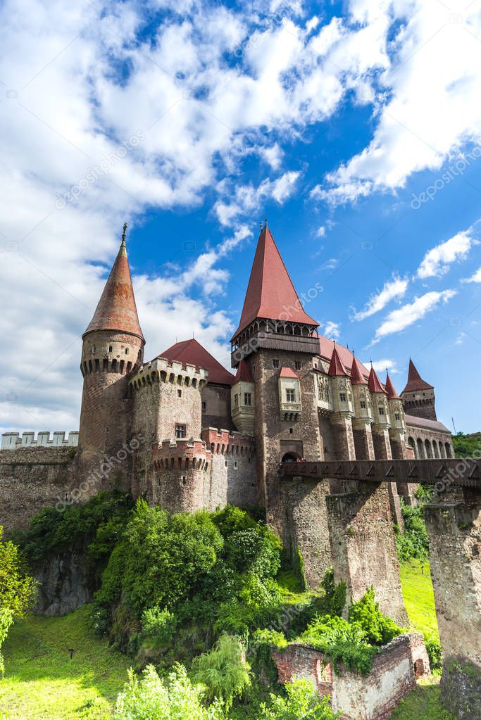 Old medieval Castle, Corvimesti Castle, Hunedoara, Romania