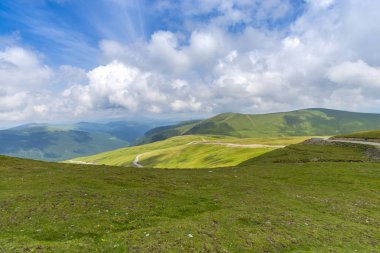 Karpat Dağları, Romanya Transalpina yolda görünümünden Panorama