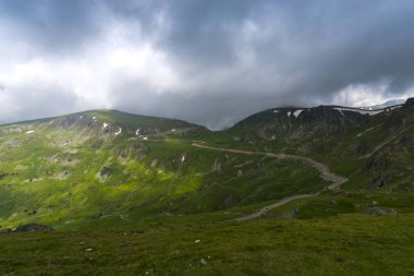 Karpat Dağları, Romanya Transalpina yolda görünümünden Panorama