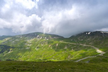Karpat Dağları, Romanya Transalpina yolda görünümünden Panorama