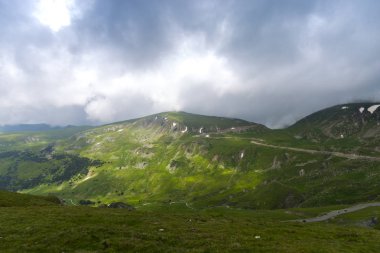 Karpat Dağları, Romanya Transalpina yolda görünümünden Panorama