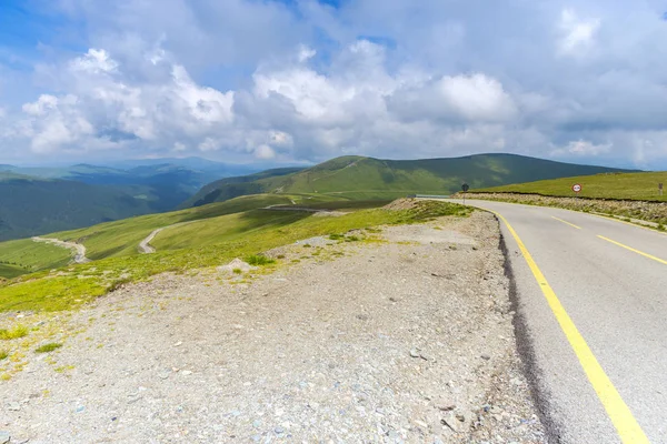 Vista Panoramica Dalla Strada Transalpina Nelle Montagne Dei Carpazi Romania — Foto Stock