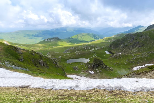 Vista Panorámica Carretera Transalpina Las Montañas Cárpatos Rumania —  Fotos de Stock