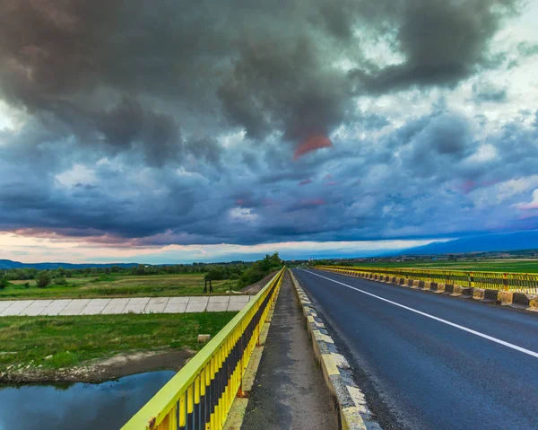 Clouds Sunset Fagaras Mountains Romania — Stock Photo, Image