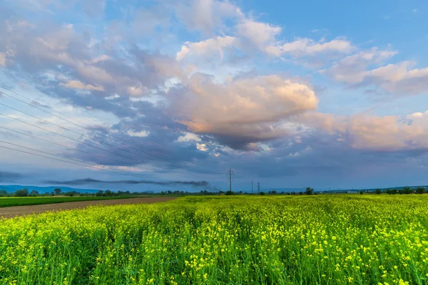 Sunset Summer Deva City Romania — Stock Photo, Image