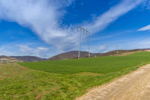 Journée Ensoleillée Avec Ciel Bleu Printemps — Photo