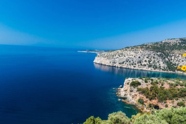 Güzel yaz deniz manzarası Yunanistan