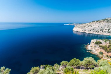 Güzel yaz deniz manzarası Yunanistan