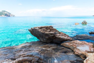 Güzel yaz deniz manzarası Yunanistan