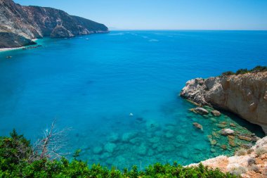 Güzel yaz deniz manzarası Yunanistan